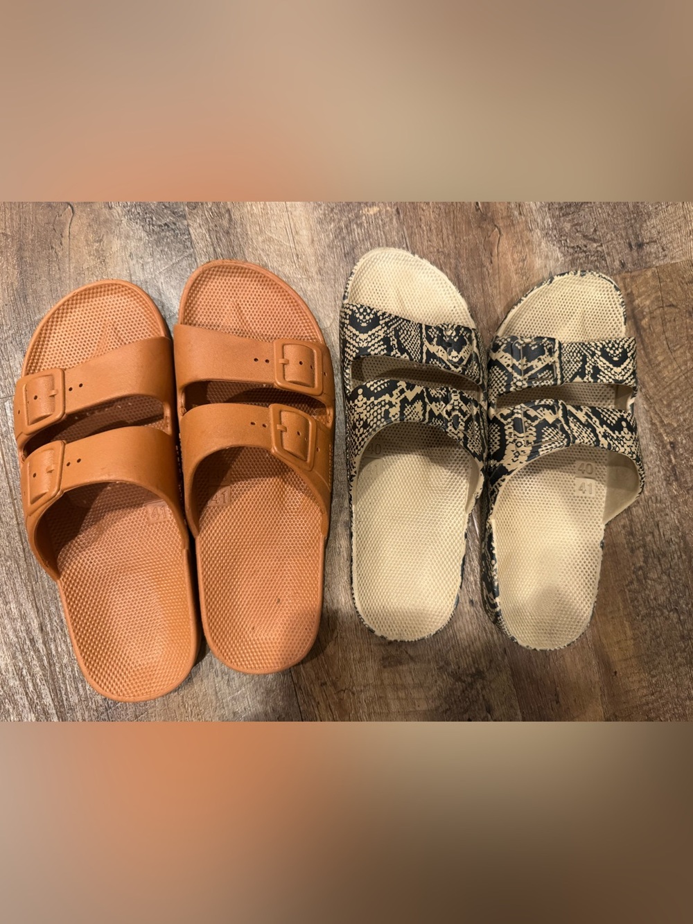 Freedom Moses women’s sandals size 40/41 lot of two